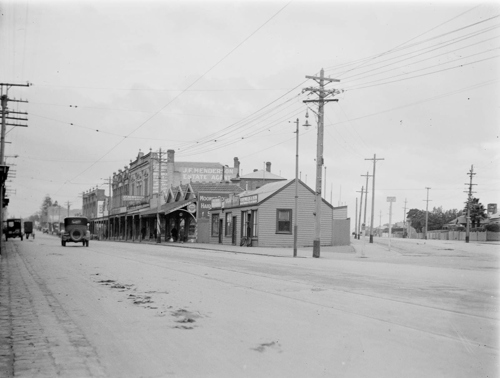 Historic commercial buildings on the Moonee Ponds high street