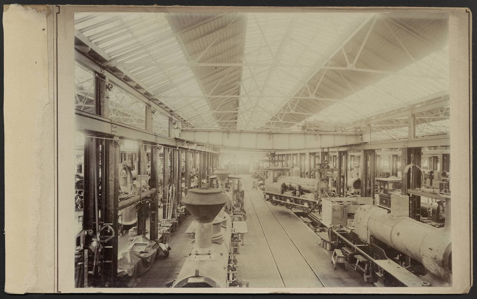 Interior of the Newport Railway Workshops, a heritage-protected 19th century industrial site