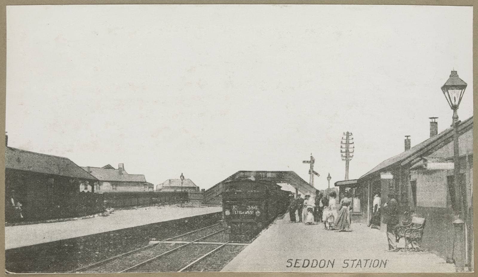 Seddon Station in the early 1900s, the railway that shaped the suburb's growth