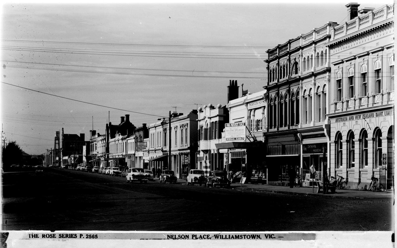 Nelson Place, Williamstown, showing the historic port town's commercial buildings