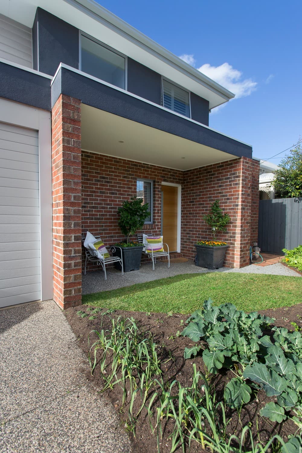 Macpherson Street completed townhome front view