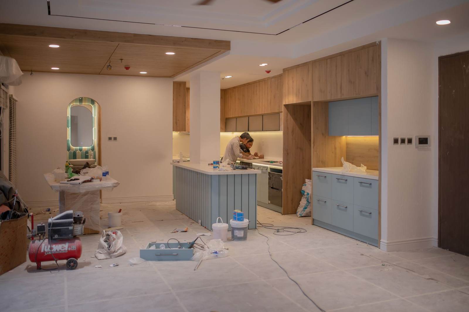 Kitchen renovation mid-install, Melbourne